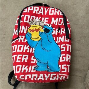 Red Cookie Monster Backpack